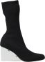 Alexander mcqueen Zwarte Leren Instaplaarzen Black Dames - Thumbnail 1