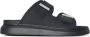Alexander mcqueen Zwarte platte schoenen met slide sandalen Black Heren - Thumbnail 6
