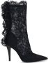 Alexander McQueen Zwarte laarzen met leren zool - Thumbnail 1