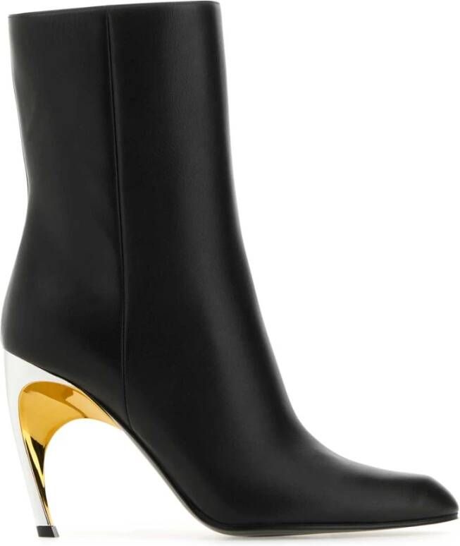 alexander mcqueen Zwarte leren Armadillo enkellaarzen Black Dames