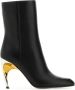 Alexander mcqueen Zwarte leren Armadillo enkellaarzen Black Dames - Thumbnail 3
