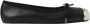 Alexander McQueen Zwarte Leren Ballerina Flats - Thumbnail 1