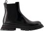Alexander mcqueen Zwarte platte schoenen met uitlopende lug zool Black Dames - Thumbnail 12