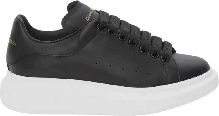 Alexander McQueen Zwarte Leren Damesschoenen