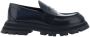 Alexander McQueen Zwarte leren loafers met verlengde neus - Thumbnail 1
