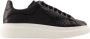 Alexander mcqueen Zwarte leren oversized sneakers Black Heren - Thumbnail 1