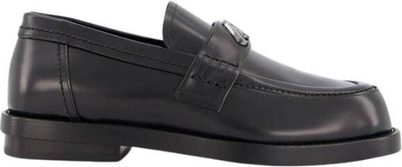 Alexander McQueen Zwarte leren Penny Loafers