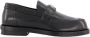 Alexander McQueen Zwarte leren Penny Loafers - Thumbnail 1