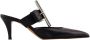 Alexander McQueen Zwarte leren puntige neus pumps - Thumbnail 1