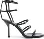 Alexander mcqueen Zwarte Leren Sandalen met Uitsnijdingen Black Dames - Thumbnail 1