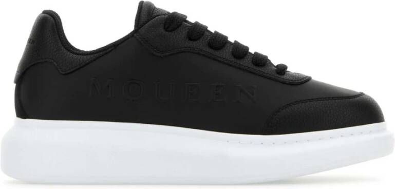 Alexander McQueen Zwarte Leren Sneakers met Hak