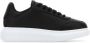 Alexander McQueen Zwarte Leren Sneakers met Hak - Thumbnail 1