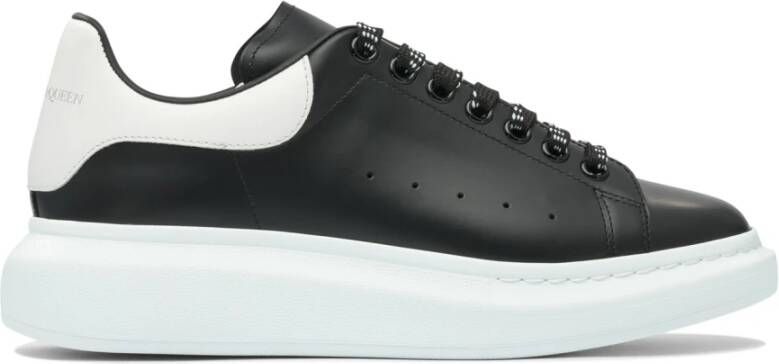 Alexander McQueen Zwarte Leren Sneakers voor Mannen