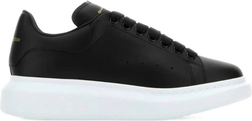Alexander McQueen Zwarte Leren Sneakers voor Vrouwen