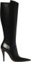 Alexander McQueen Zwarte Leren Stiletto Kniehoge Laarzen - Thumbnail 1