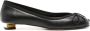 Alexander mcqueen Zwarte Leren Strikdetails Instapschoenen Black Dames - Thumbnail 1