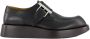Alexander McQueen Zwarte Leren T-Bar Creeper Schoenen - Thumbnail 1