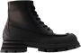 Alexander mcqueen Zwarte Galosche Stijl Enkellaarzen Black Heren - Thumbnail 1
