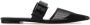 Alexander McQueen Zwarte mesh en leren Punk muiltjes - Thumbnail 1