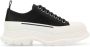 Alexander McQueen Zwarte Nappa Leren Tread Slick Sneakers - Thumbnail 1