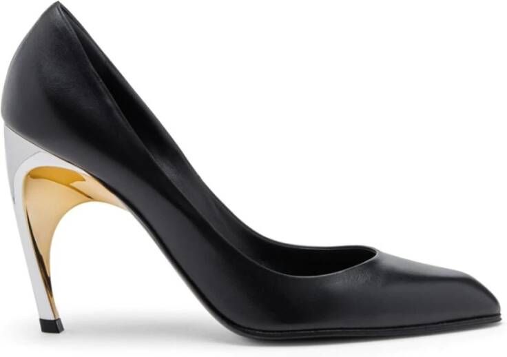 Alexander mcqueen Zwarte puntige neus stiletto hak Black Dames