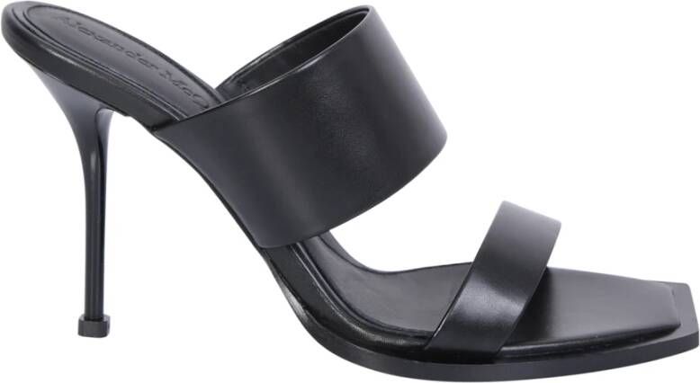 Alexander McQueen Zwarte Sandalen Elegante Stijl