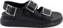Alexander McQueen Zwarte Sandalen met Verstelbare Gespen - Thumbnail 1