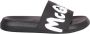 Alexander McQueen Zwarte Slide Sandalen met Logo Print - Thumbnail 1