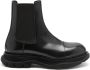 Alexander mcqueen Zwarte Slip-On Laarzen met Elastische Zijkanten Black Heren - Thumbnail 1