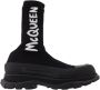 Alexander McQueen Zwarte Soklaarzen met Plateauzool - Thumbnail 1