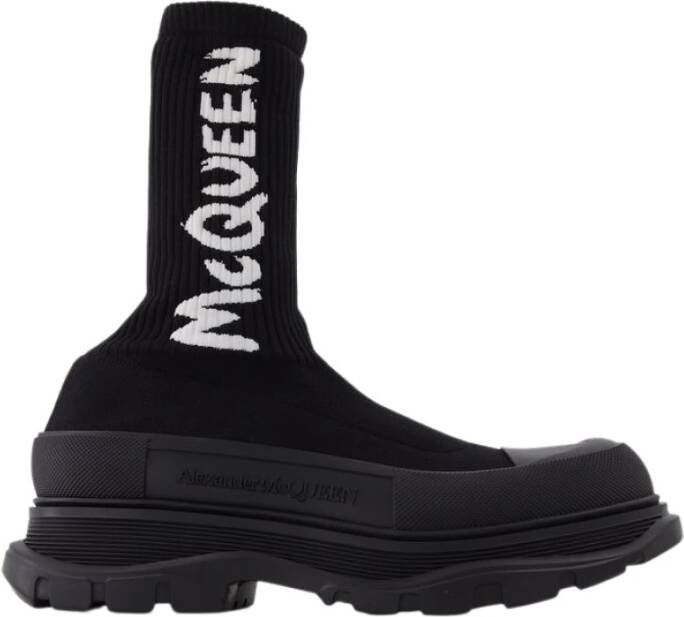 Alexander mcqueen Bottines Tread Slick Taille: 40 Couleur Presta: Noir Zwart Heren