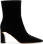 Alexander McQueen Zwarte Stoffen Enkellaarzen 8cm Hak - Thumbnail 1