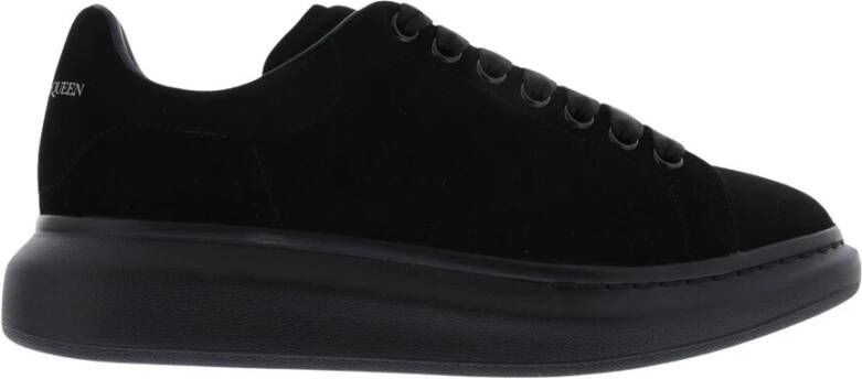 Alexander mcqueen Zwarte Suède Oversized Sneaker Black Heren