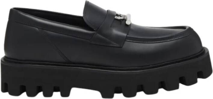 Alexander McQueen Zwarte T-Bar Parachute Loafer Schoenen