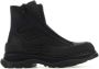 Alexander mcqueen Slick Enkellaarzen met Paneelontwerp Black Heren - Thumbnail 2