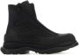 Alexander mcqueen Zwarte Tread Slick Enkellaarzen Black Heren - Thumbnail 1