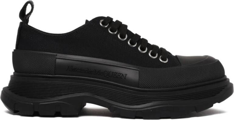 Alexander McQueen Zwarte Tread Slick Sneakers