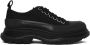 Alexander McQueen Zwarte Tread Slick Sneakers - Thumbnail 1