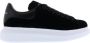 Alexander mcqueen Zwarte Velvet Oversized Sneakers Black Dames - Thumbnail 1