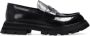 Alexander mcqueen Zwarte glanzende leren loafers met tankzool Black - Thumbnail 1