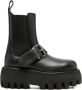 Alexander McQueen Zwarte Zijde & Nylon Laarzen - Thumbnail 1