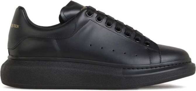 Alexander McQueen Zwarte Zijde Nylon Sneakers