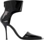 Alexander mcqueen Zwarte Zilveren Leren Sandalen Black Dames - Thumbnail 1