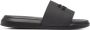 Alexander mcqueen Zwarte Leren Slides Streetwear Stijl Black Heren - Thumbnail 1