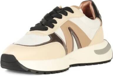Alexander Smith Gelamineerde Sneakers met Contrast Inzetstukken White Dames - Foto 4