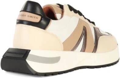 Alexander Smith Gelamineerde Sneakers met Contrast Inzetstukken White Dames - Foto 3