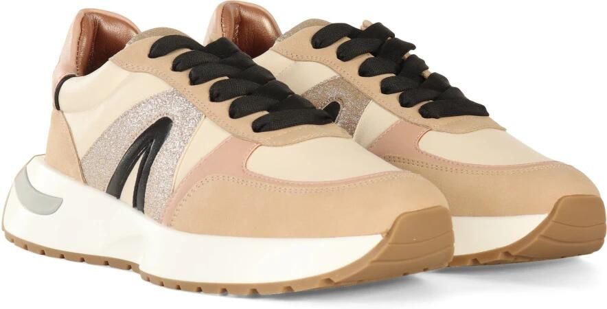 Alexander Smith Glitter Sneakers met Leren en Stoffen Bovenwerk