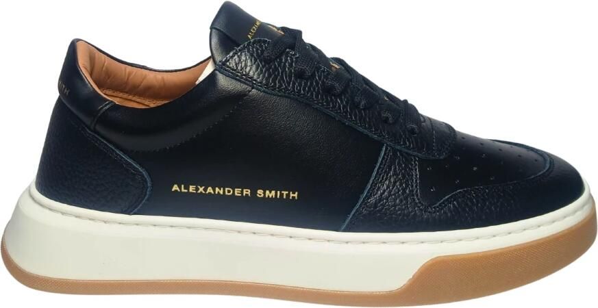 Alexander Smith Zwarte Harrow Man Sneakers Black Heren