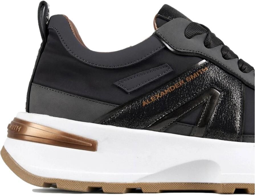 ALEXANDER SMITH Lage Sneakers Liverpool Leer Grijs