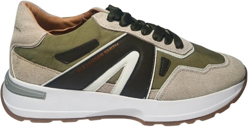 Alexander Smith Militair Groene Runner Sneakers Green Heren - Foto 6